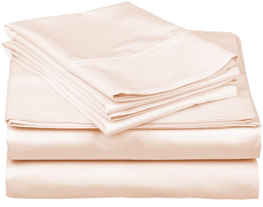 VASTRA 100% Organic Cotton Queen Size Bed Sheets - 700 Thread Count 4-Piece Sheet Set for 18