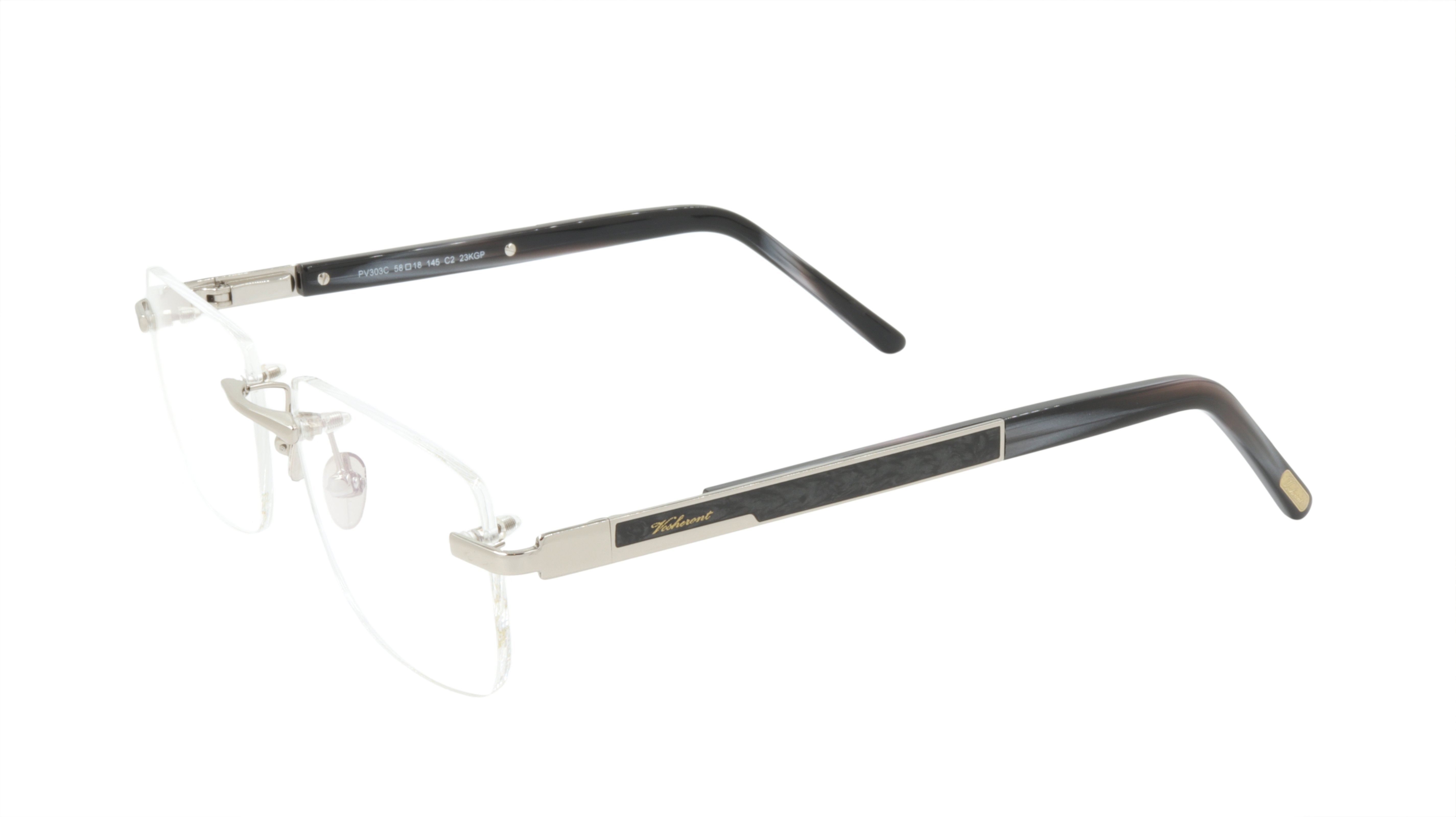 Paul Vosheront Titanium Rimless Eyeglasses - Lightweight & Durable Glasses for Men & Women - Perfect for Reading, Work & Everyday Use