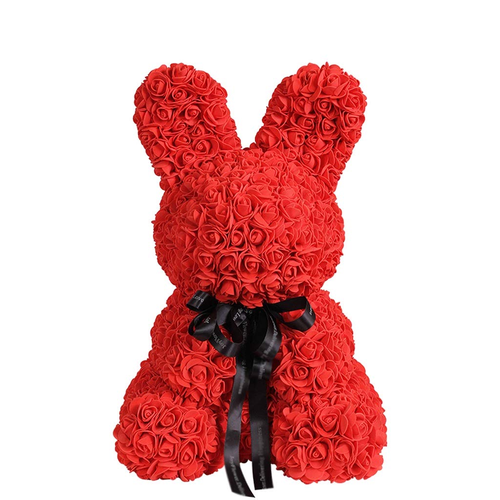 Eternal Flower Confession Rabbit - Preserved Rose Gift Box for Wife, Girlfriend - Valentine's Day, Birthday, Anniversary Gift - PE Simulation Roses (Red) - Perfect for Romantic Surprises, Home Decor, and Special Occasions