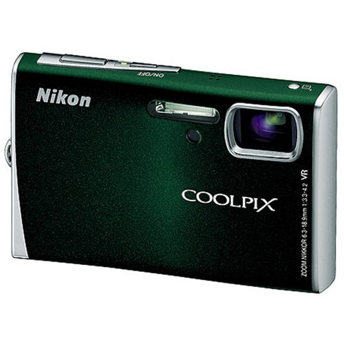 Nikon Coolpix S52 Digital Camera - 12MP, 3x Optical Zoom, HD Video, Green | Perfect for Travel, Vlogging & Everyday Photography