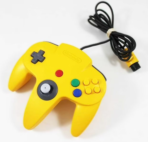 Original Nintendo 64 N64 Controller - Yellow Retro Gaming Joystick for Nintendo 64 Console | Perfect for Classic Gaming, Collectors & Nostalgic Play Sessions
