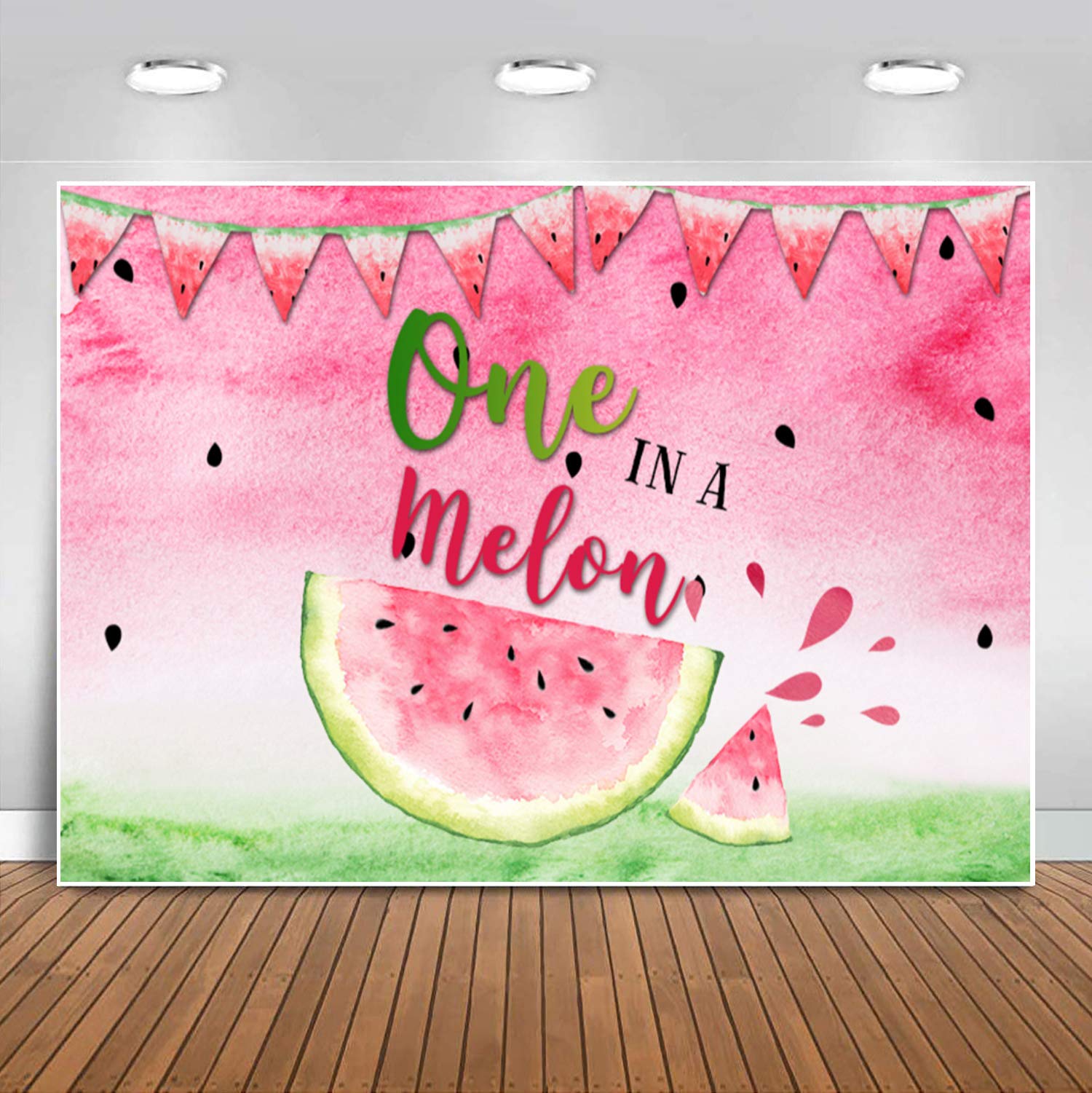 Premium Pink Watermelon Backdrop - 7x5ft Photography Background for Girls 1st Birthday, Baby Shower & Summer Parties | Cake Table Decor, Photo Booth Props | Sensfun Twotti Frutti Theme Party Decoration (Perfect for Newborn Celebrations & Instagram-Worthy Moments)