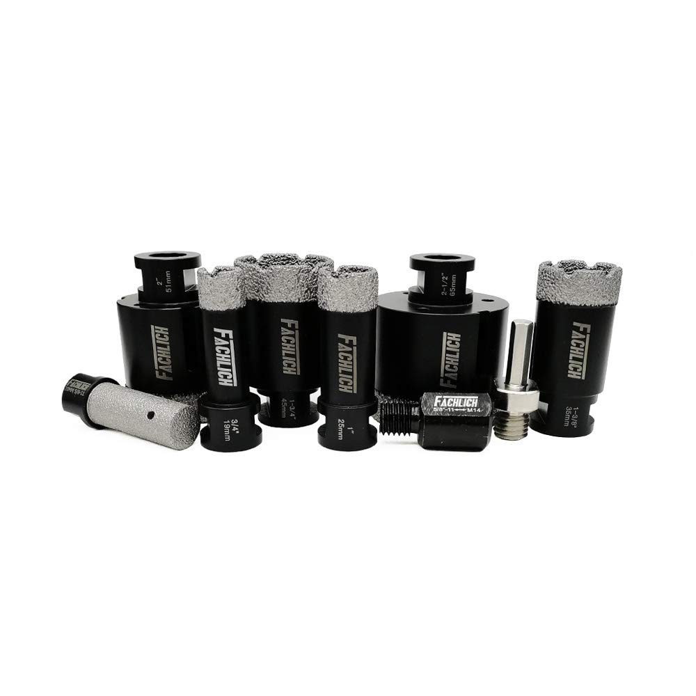 Premium Diamond Drill Bit Set for Tile & Stone - 6 Sizes (3/4