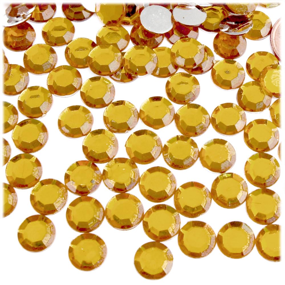 1000pcs 10mm Round Flatback Rhinestones - Ruby Red for DIY Crafts, Jewelry Making, Nail Art, and Home Decor | The Crafts Outlet