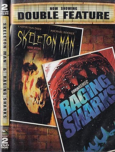 Skeleton Man vs Raging Sharks - Action Figure Set for Collectors & Kids | Perfect for Halloween Decor & Movie Night Scenes