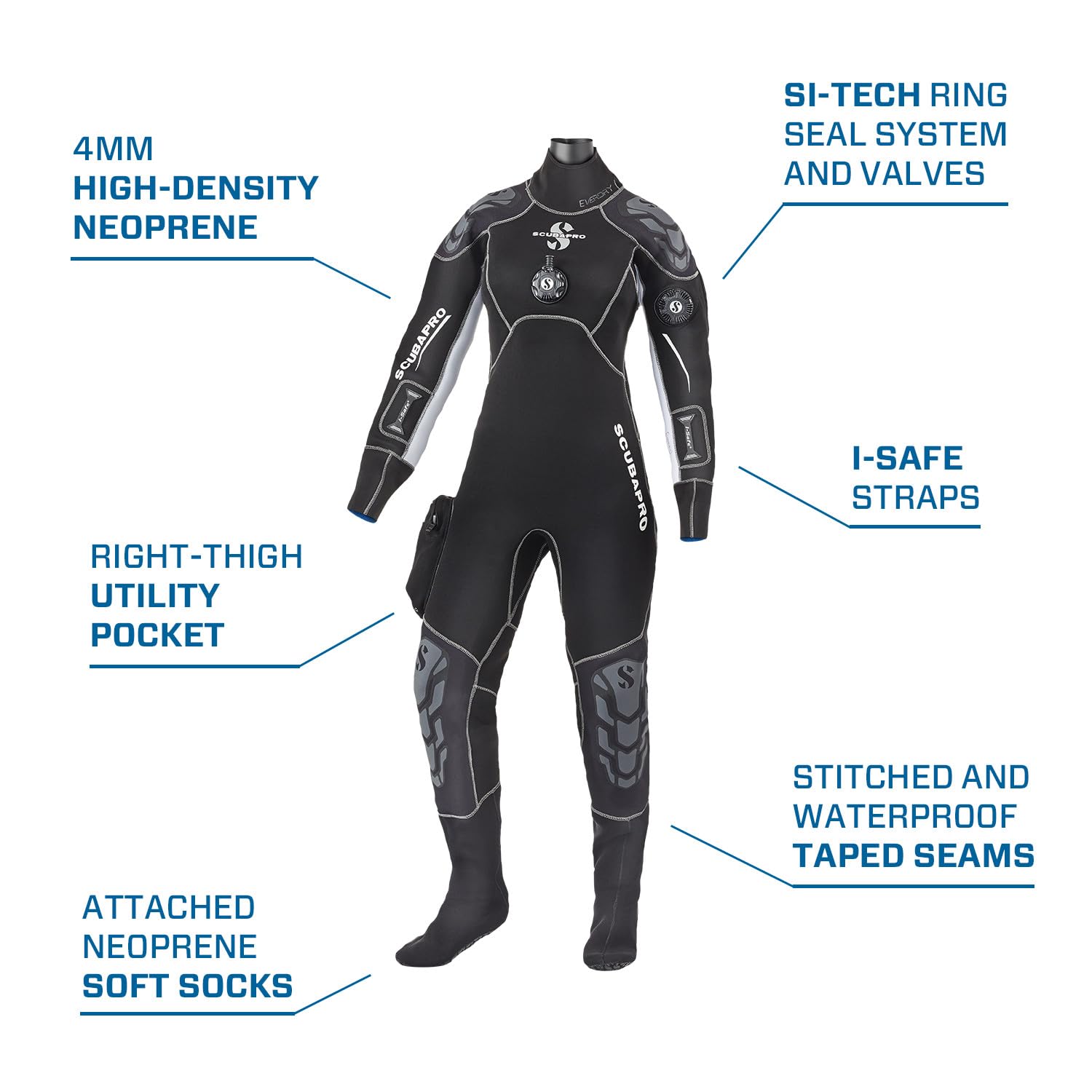 Scubapro Women's Wetsuit - Premium Scuba Diving Suit for Comfort & Warmth | Perfect for Snorkeling, Surfing & Water Sports