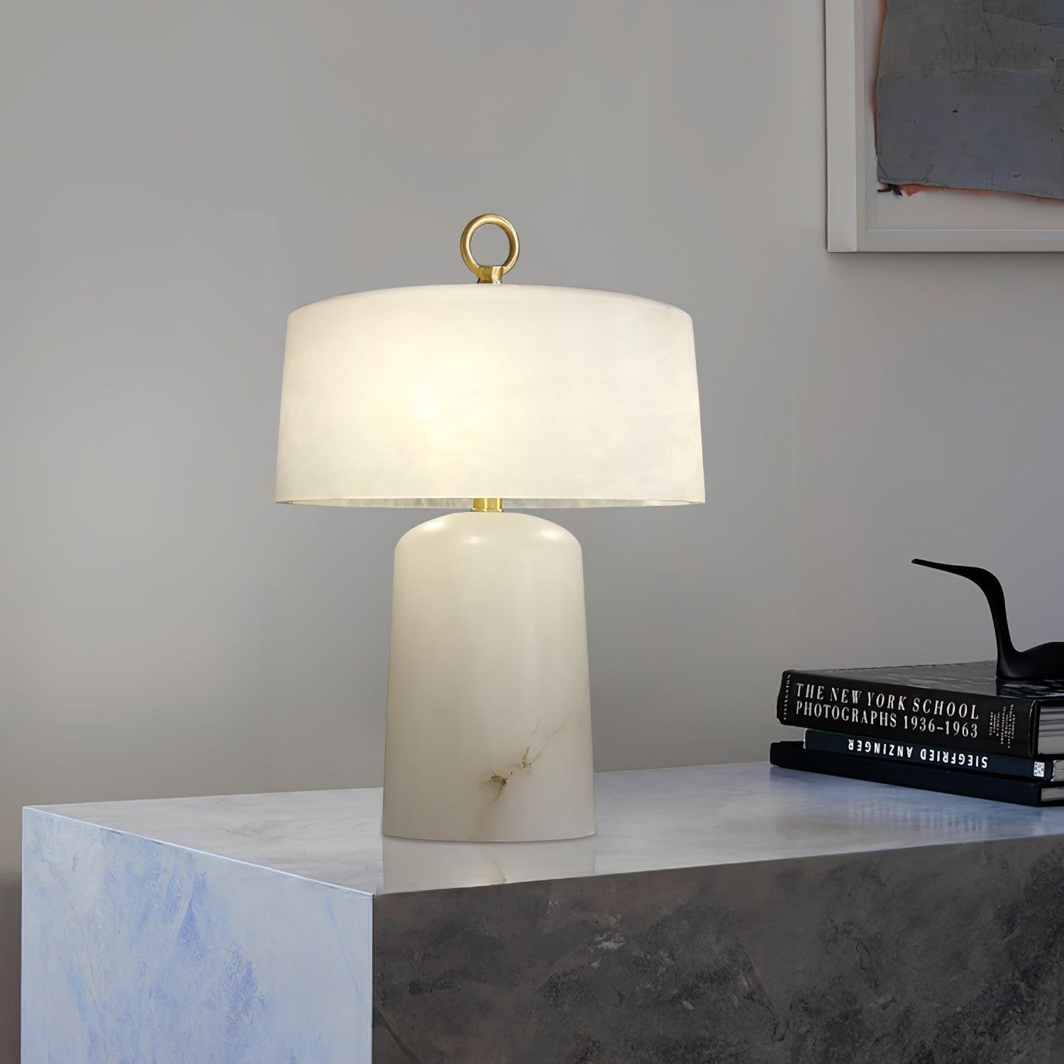 Aogashima Modern LED Table Lamp - Adjustable Brightness, USB Charging Port, Night Light for Bedroom, Living Room, Office - Perfect for Reading, Working & Relaxing
