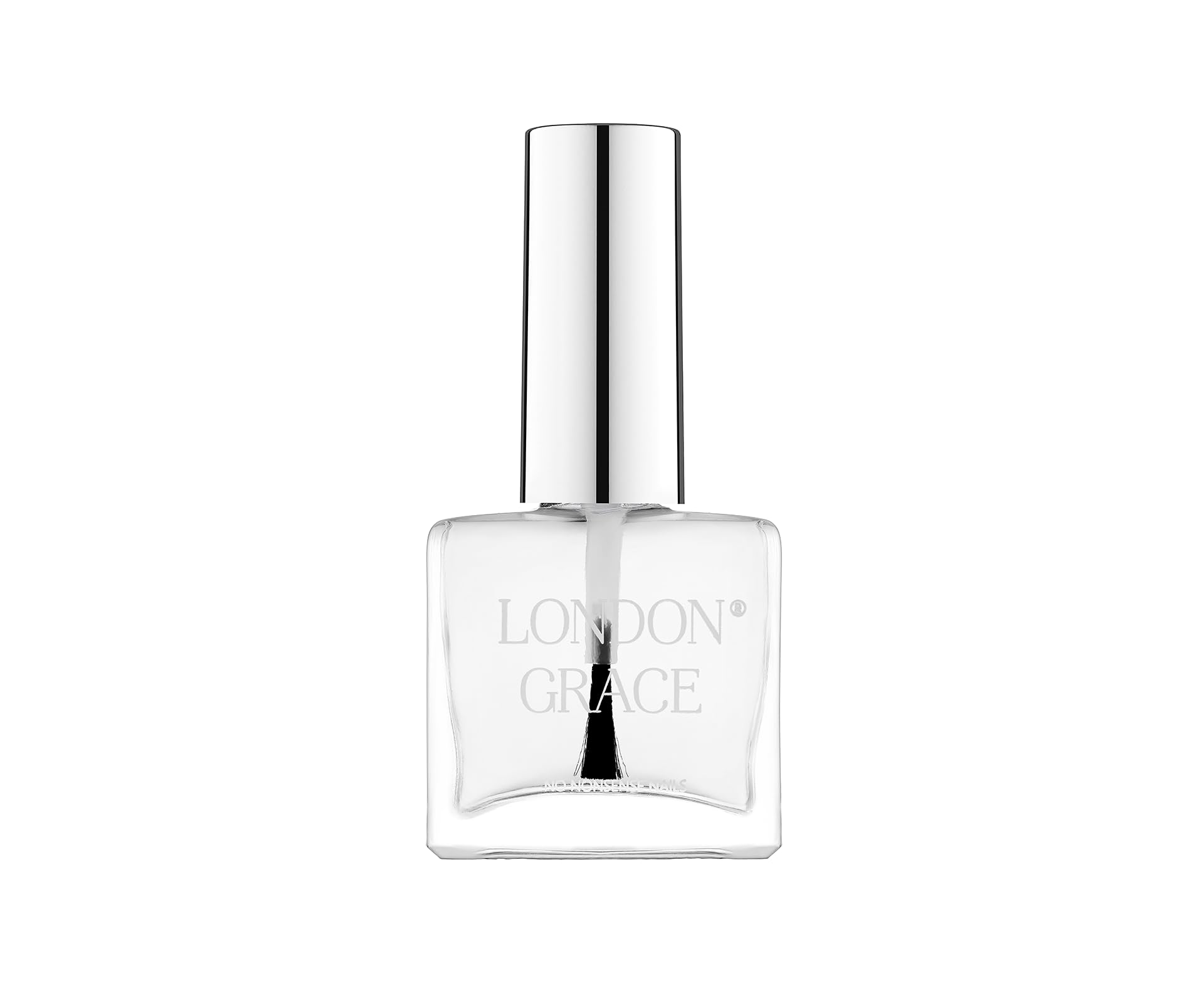 London Grace Glossy Top Coat - Vegan, Cruelty-Free & Non-Toxic Nail Polish | Long-Lasting Chip Resistant Clear Coat with Polymer Formula | Perfect for Manicures, Pedicures & Nail Art | Eco-Friendly & Safe for Daily Use