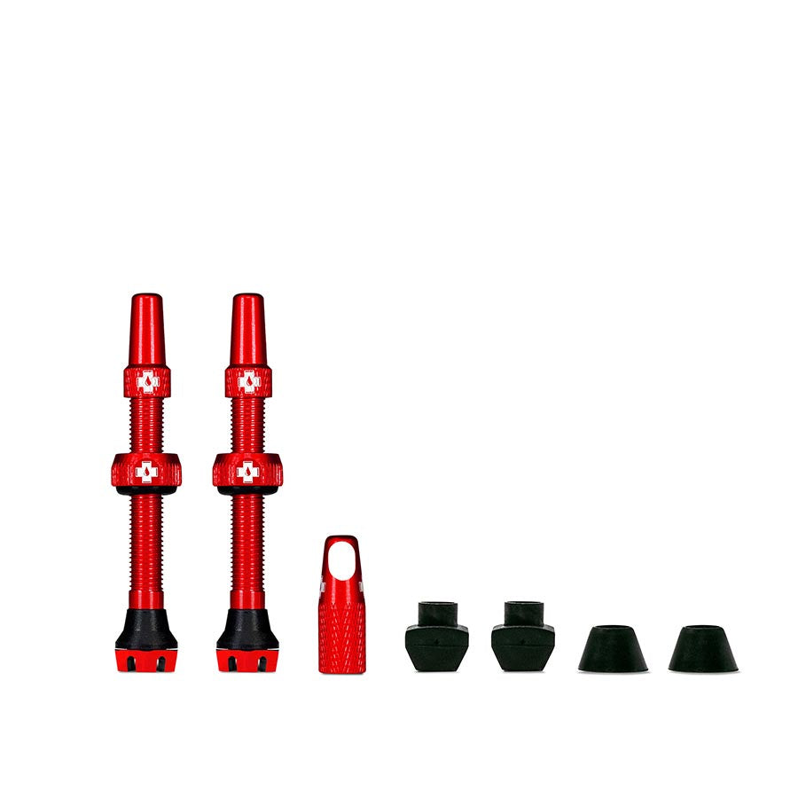 Muc Off V2 Tubeless Valve Presta Pair - High Performance Bike Tire Valves for MTB & Road Bikes - Perfect for Tubeless Setup and Off-Road Cycling