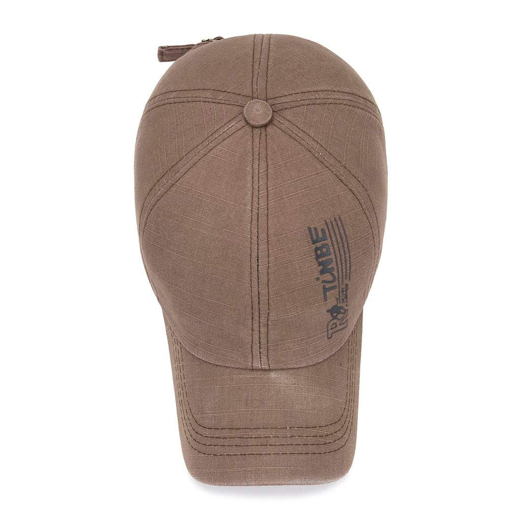 Unisex Biker Racing Trucker Hat - Cotton Motorcycle Baseball Cap for Men & Women - Adjustable One Size Fits Most - Brown - Perfect for Motorcycle Riding, Outdoor Sports & Casual Wear