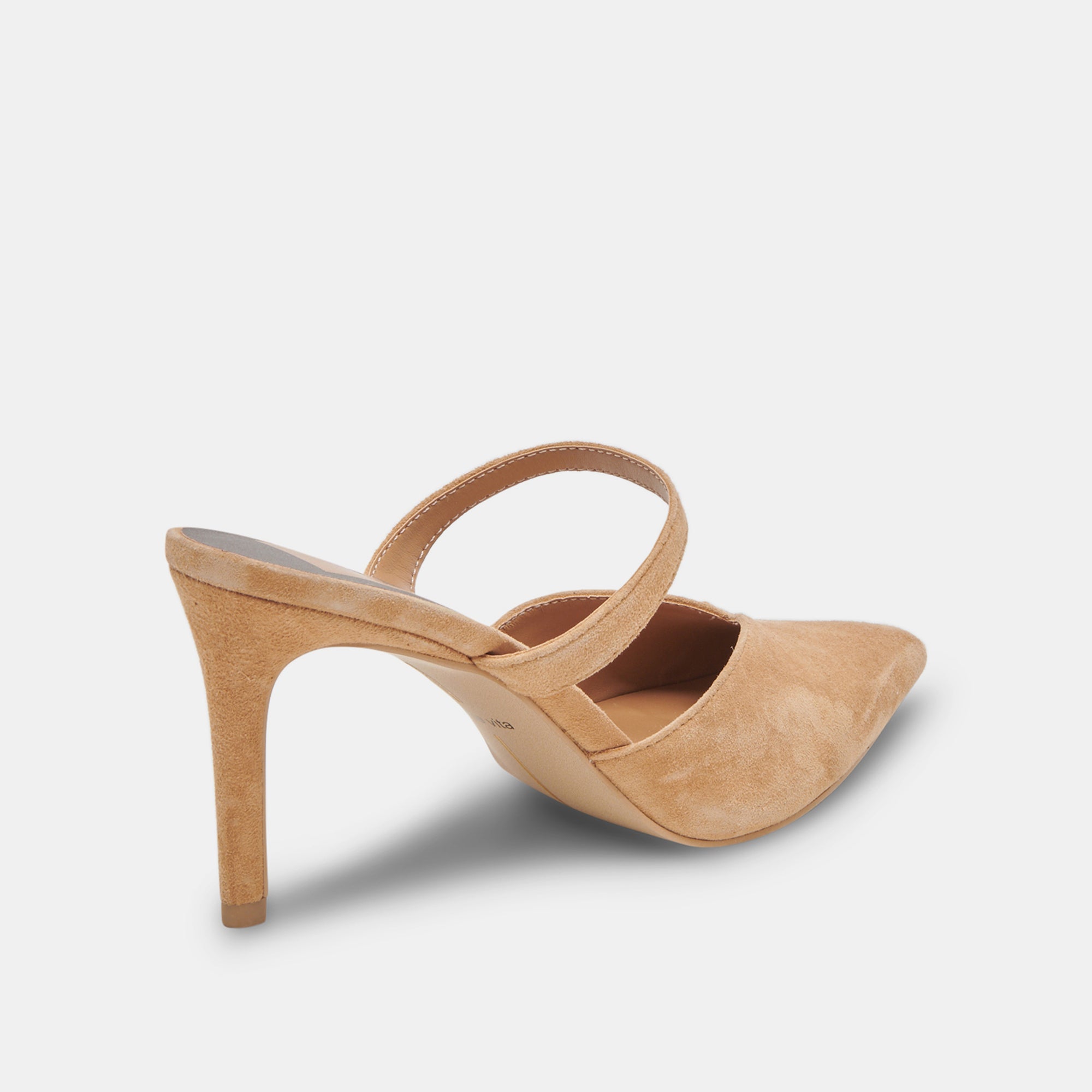 KANIKA Women's Tan Suede High Heels - Stylish & Comfortable Dress Shoes for Party, Wedding & Evening Events