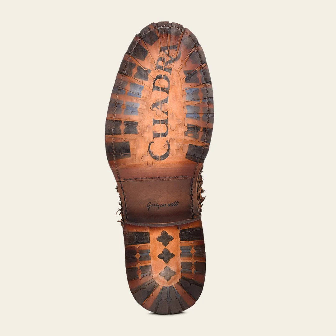 Men's Cuadra Casual Pirarucu Skin Ankle Boots - Waterproof & Comfortable for Outdoor, Work & Daily Wear