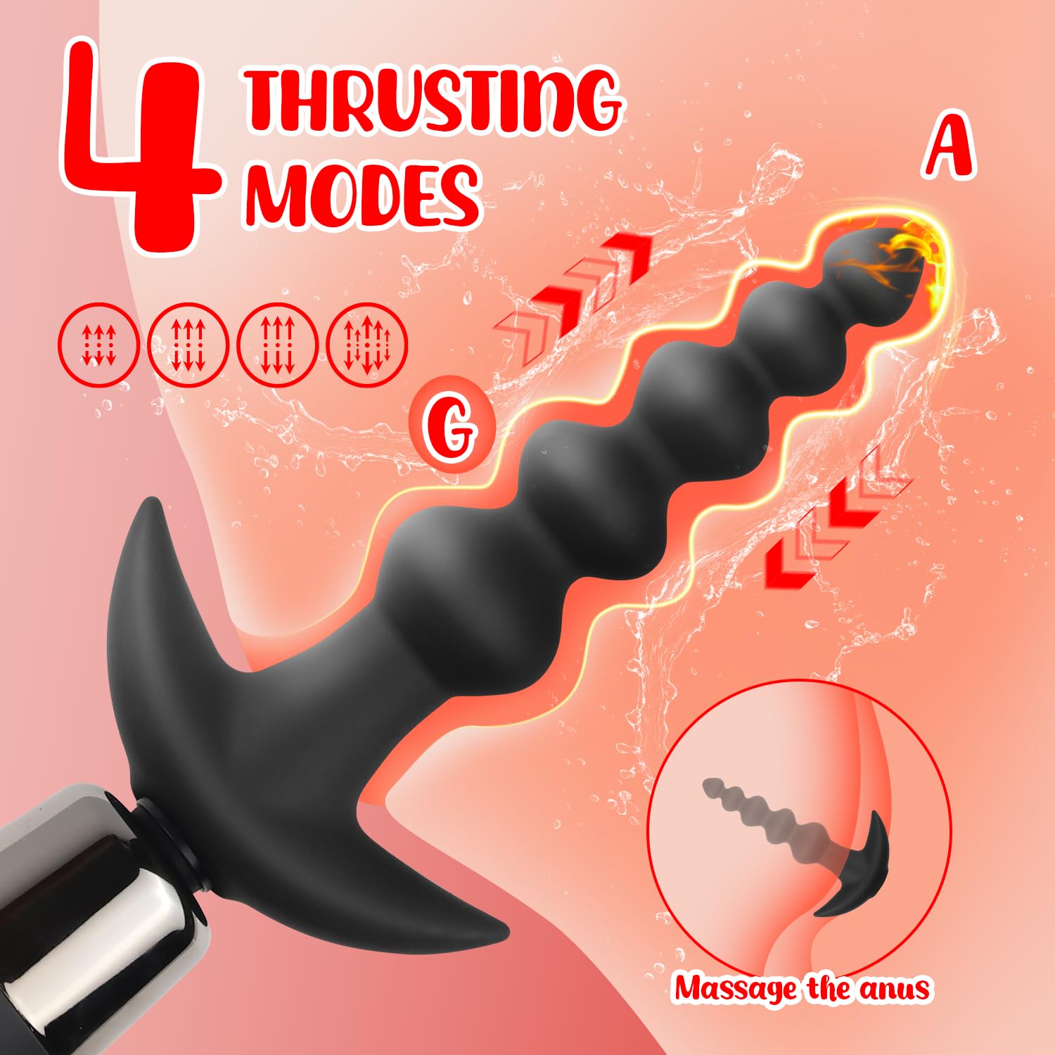 Powerful Handheld Sex Machine for Women & Men - Multi-Speed Thrusting Vibrator with Realistic Dildo & Anal Plugs - G-Spot & Prostate Stimulation Adult Toy - Perfect for Couples Play & Solo Pleasure (Bedroom, Travel, BDSM)