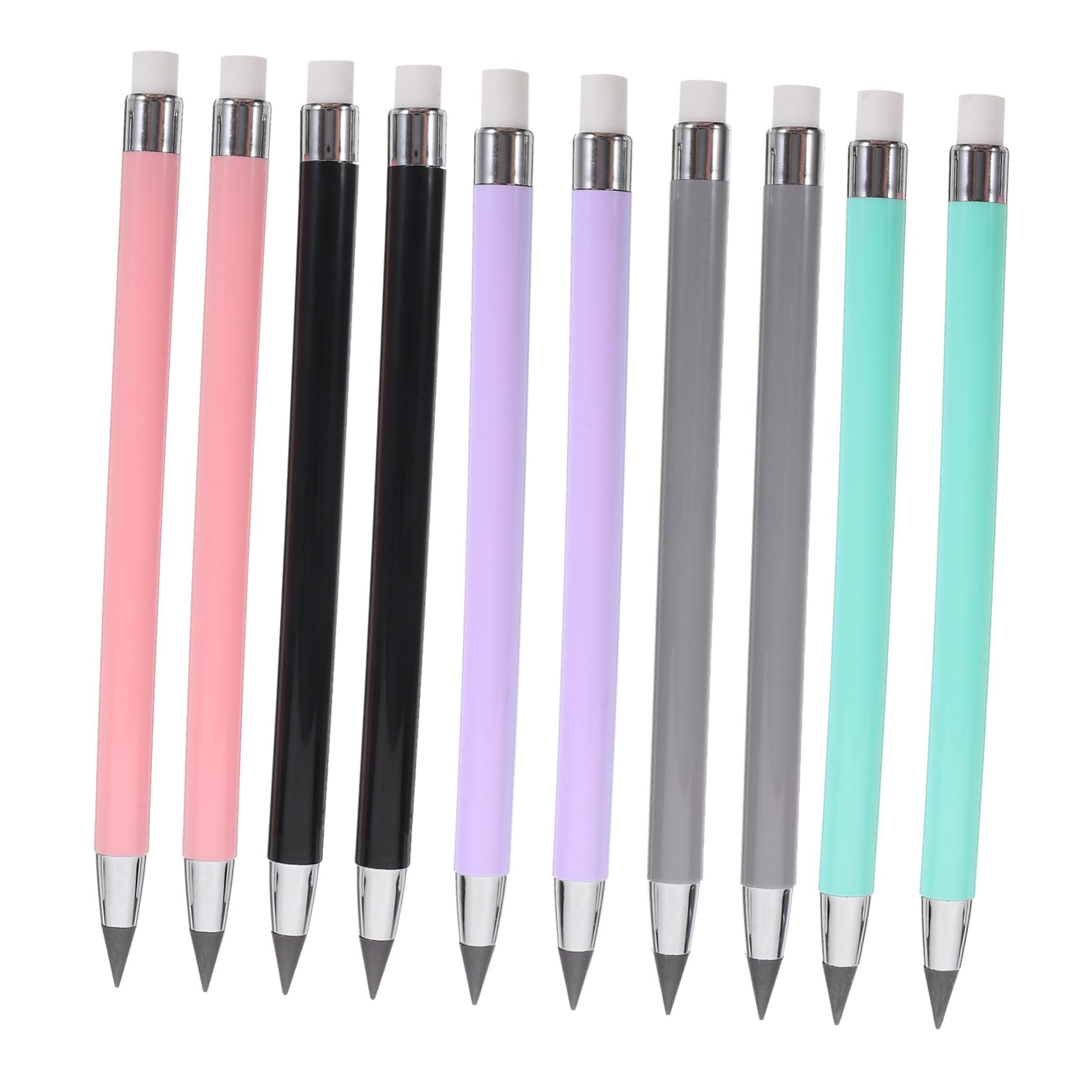 VILLCASE 3 Sets No Sharpening Everlasting Pencils with Erasers - 10pcs x 3 Pack for Artists, Students & Teens - Perfect for Sketching, Drawing & School Projects
