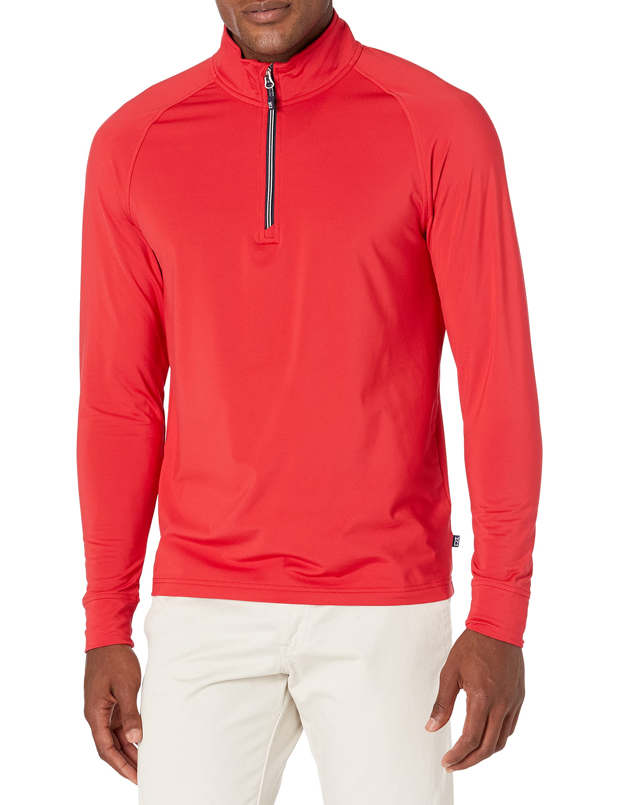 Cutter & Buck Adapt Eco Knit Stretch Recycled Men's Quarter Zip Pullover - Sustainable & Comfortable Golf & Outdoor Performance Top for Men