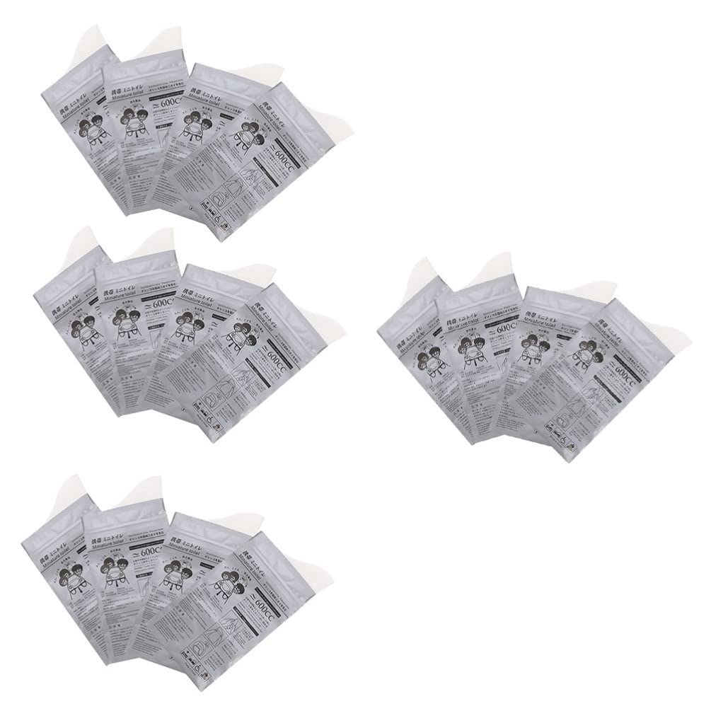 DOITOOL 20pcs Disposable Urine Bags for Outdoor, Travel & Emergency - Portable Pee Pouches with Leak-Proof Design for Camping, Hiking & Road Trips (Grey)