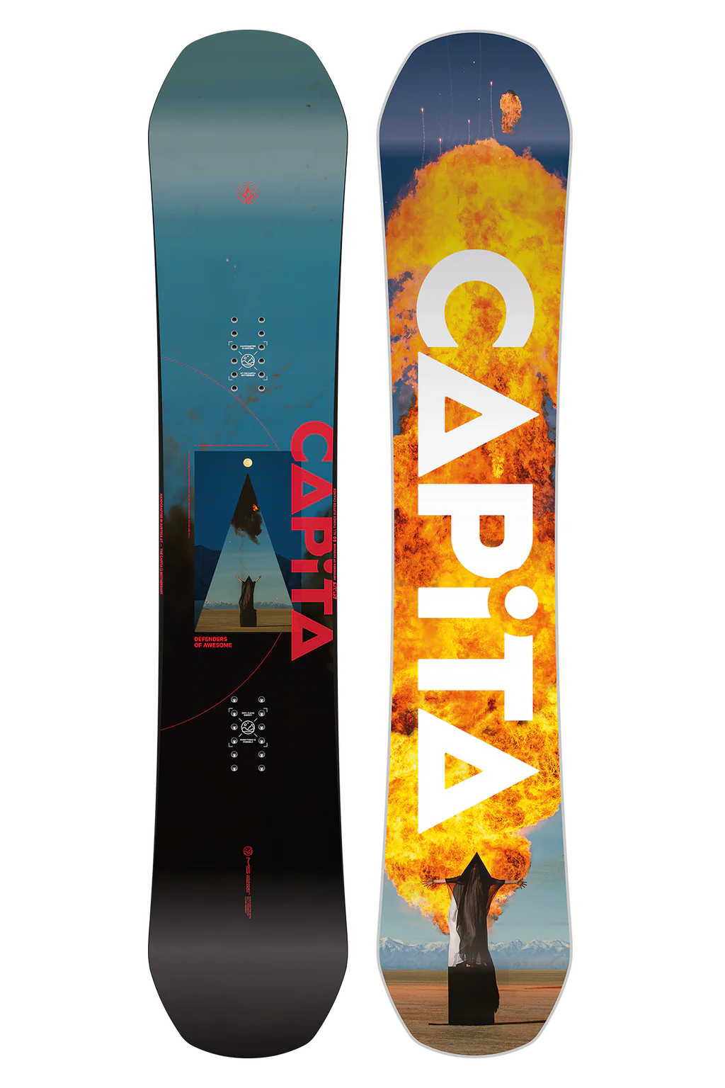 Capita DOA Defenders Of Awesome Snowboard 2025 - 150cm Freestyle All-Mountain Snowboard for Men & Women | Perfect for Park, Powder & Backcountry Riding