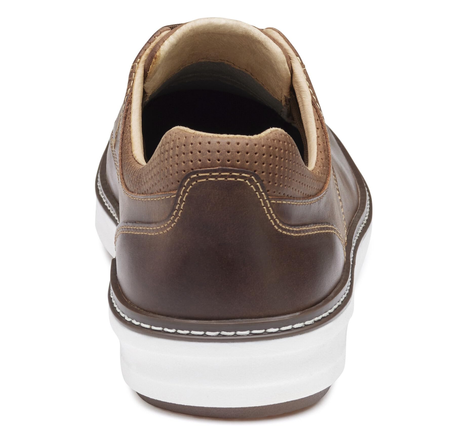 Johnston & Murphy Men’s McGuffey Lug Plain Toe Waterproof Work Shoes - Comfortable Casual Leather Shoes for Office & Outdoor Wear