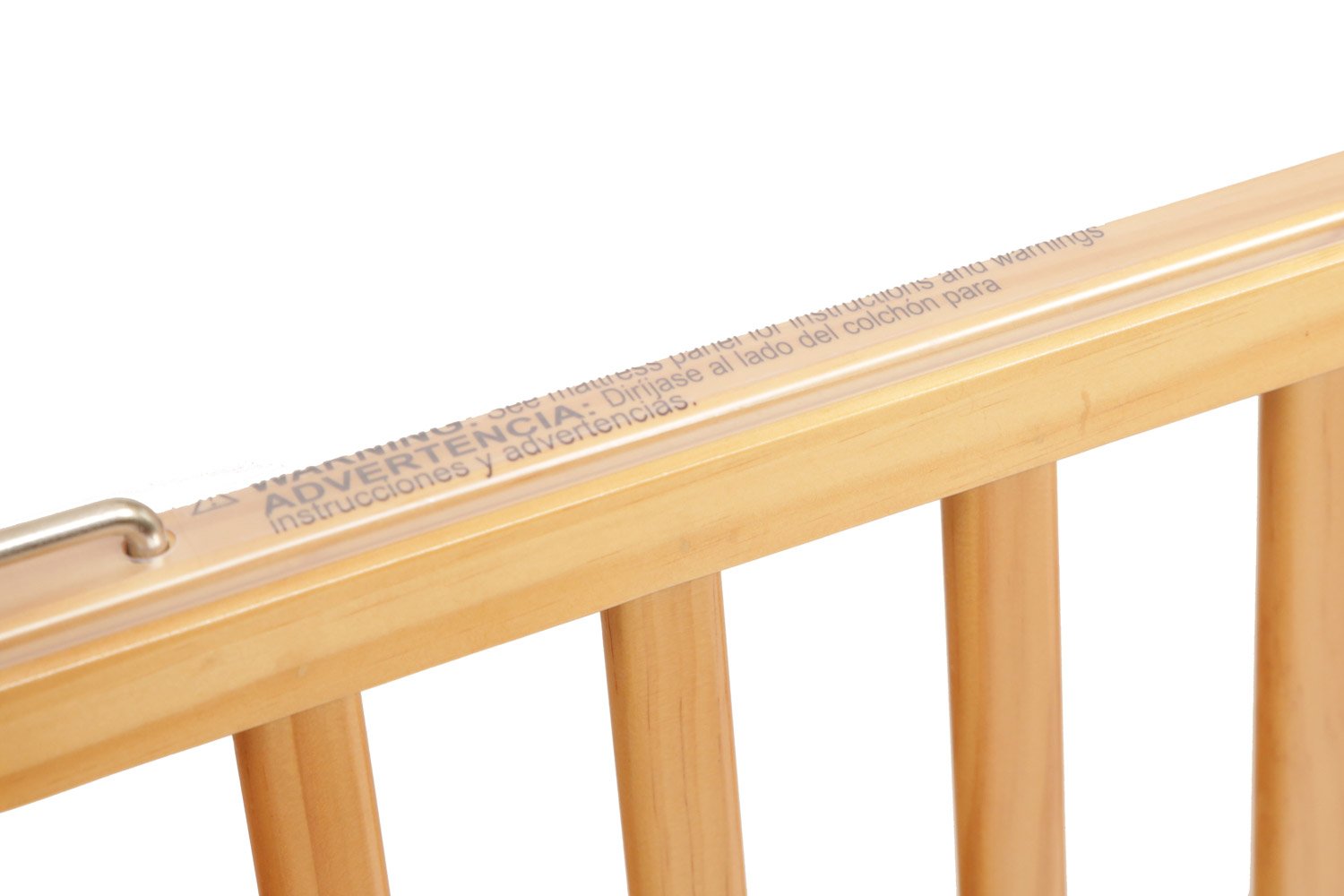 LA Baby The Little Wood Crib - Natural Cherry Finish, Convertible Baby Crib for Nursery, Toddler Bed & Daybed | Safe, Sturdy & Eco-Friendly Wooden Crib for Newborns to Toddlers | Perfect for Small Spaces & Modern Nurseries