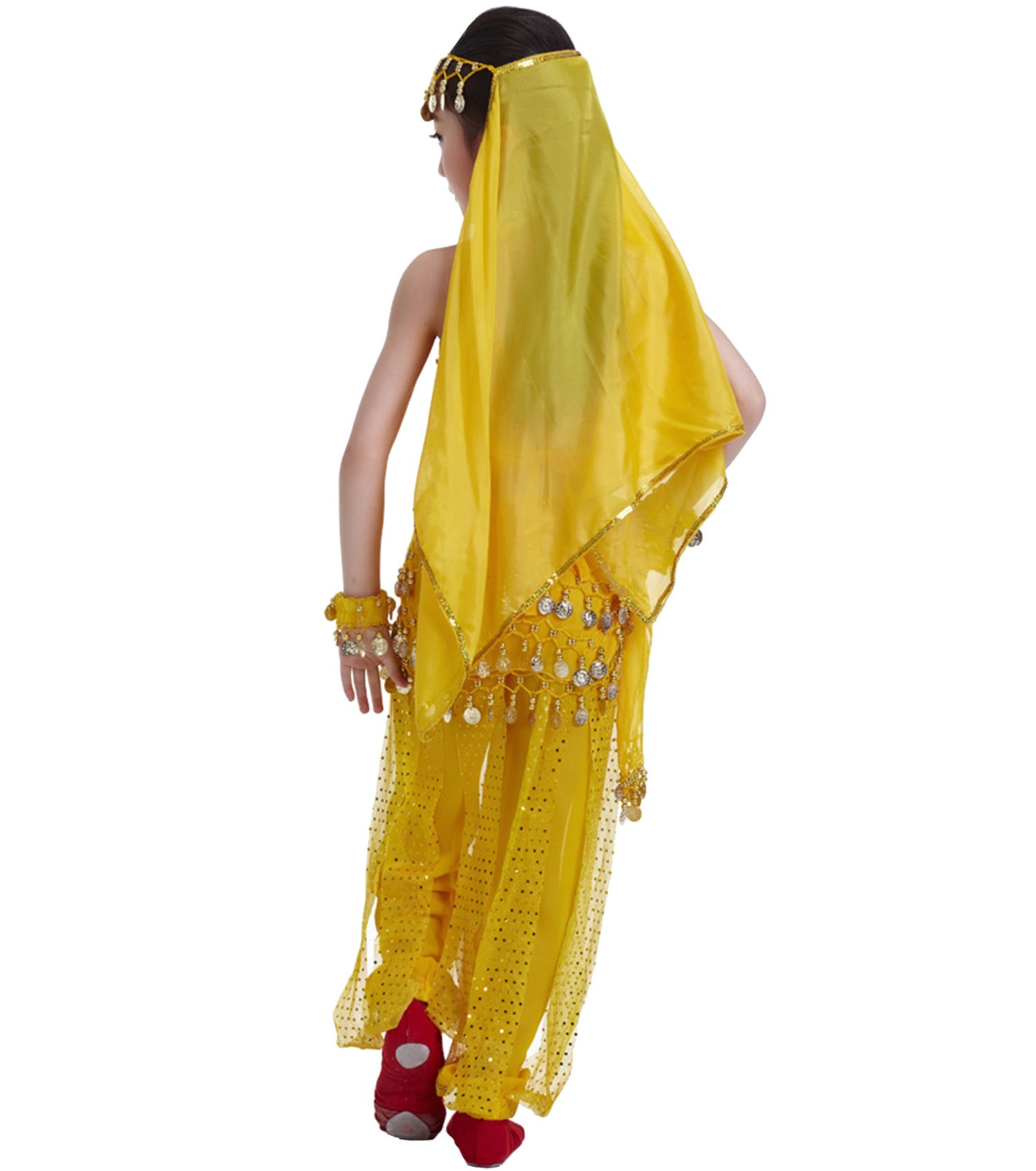 Kids Princess Belly Dance Costume Set - Indian Bollywood Style Outfit for Girls | Perfect for Halloween, Dance Performances & Cultural Events