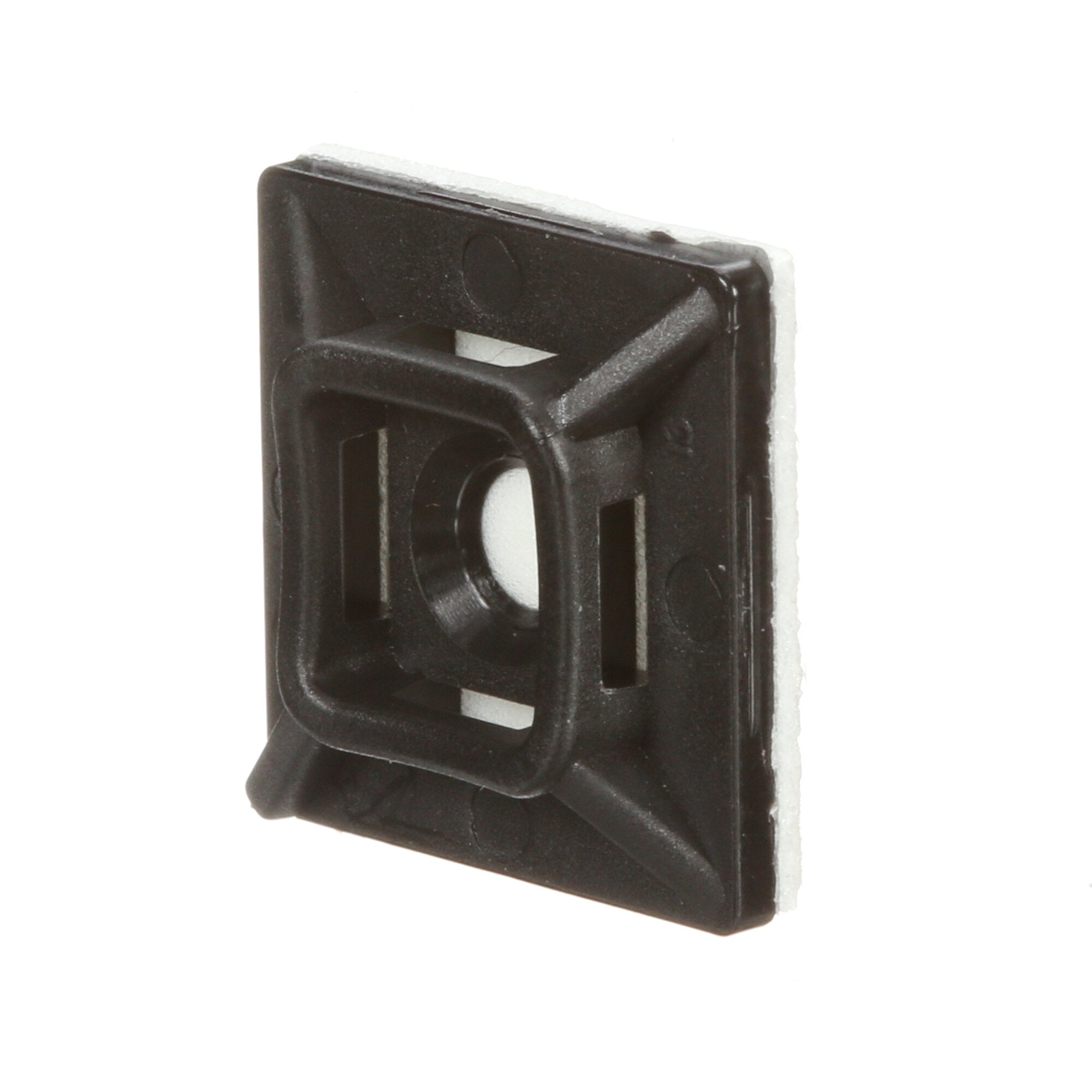 3M CTB75X75BKA C 4-Way Adhesive Cable Tie Mounting Base - Heavy Duty Organizer for Wires, Cords & Cables - Ideal for Home, Office & Workshop Cable Management
