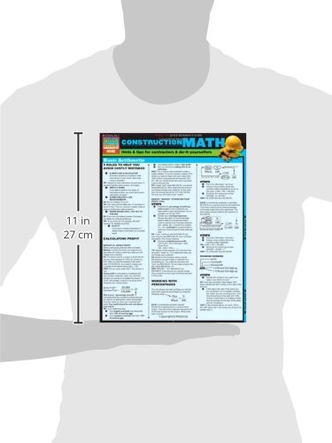 Construction Math Quick Study Guide - Essential Formulas & Calculations for Builders, Contractors & DIY Home Projects | Perfect for Estimating, Framing & Renovation