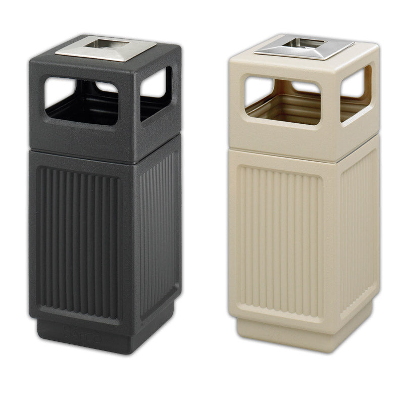 Durable Indoor Outdoor Trash Can with Lid - 13 Gallon Stainless Steel Garbage Bin for Kitchen, Bathroom, Office & Patio - Odor & Rust Resistant Waste Basket