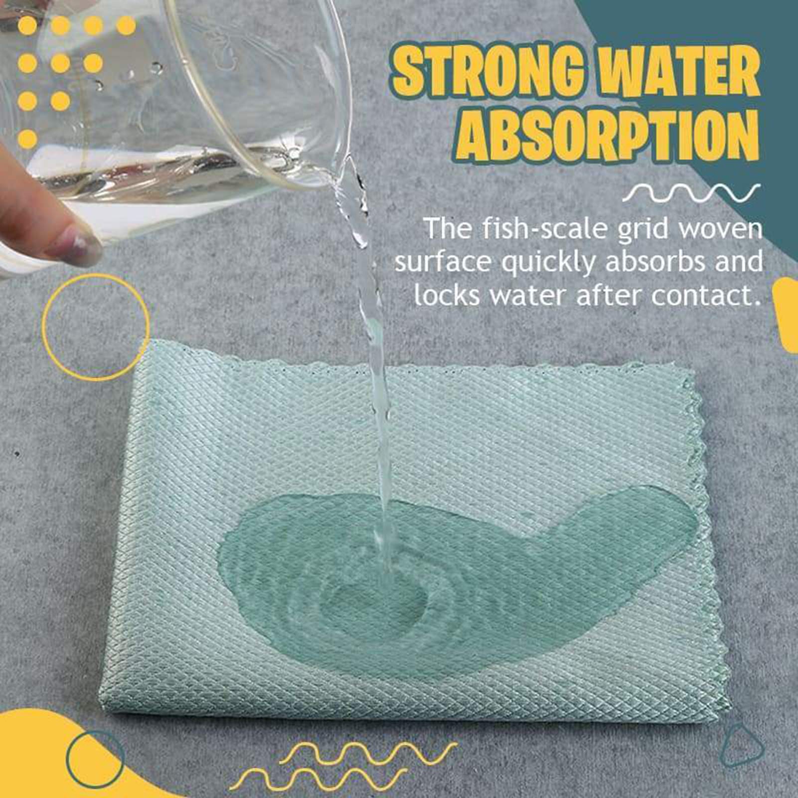 LELEBEAR Microfiber Cleaning Cloth - Streak-Free, Reusable & Lint-Free for Mirrors, Glass, Dishes, Screens & Cars (12x16 Inch, Pack of 10) | Perfect for Home, Office & Auto Detailing