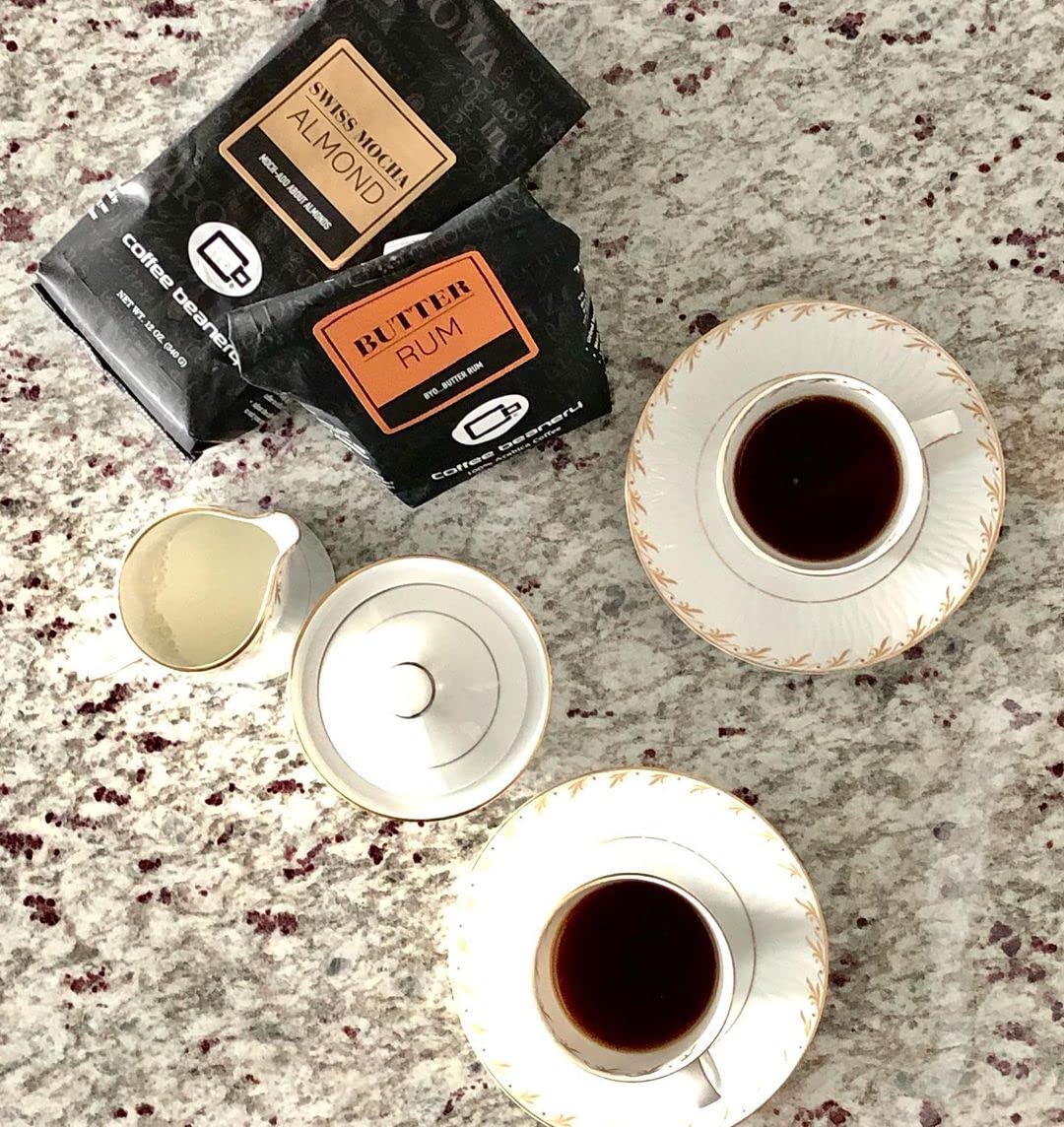 Premium Swiss Mocha Almond Flavored Arabica Coffee - Medium Roast Whole Bean (3LB Bag) - Rich & Smooth Specialty Coffee for Home Brewing, Office Break or Gift Giving