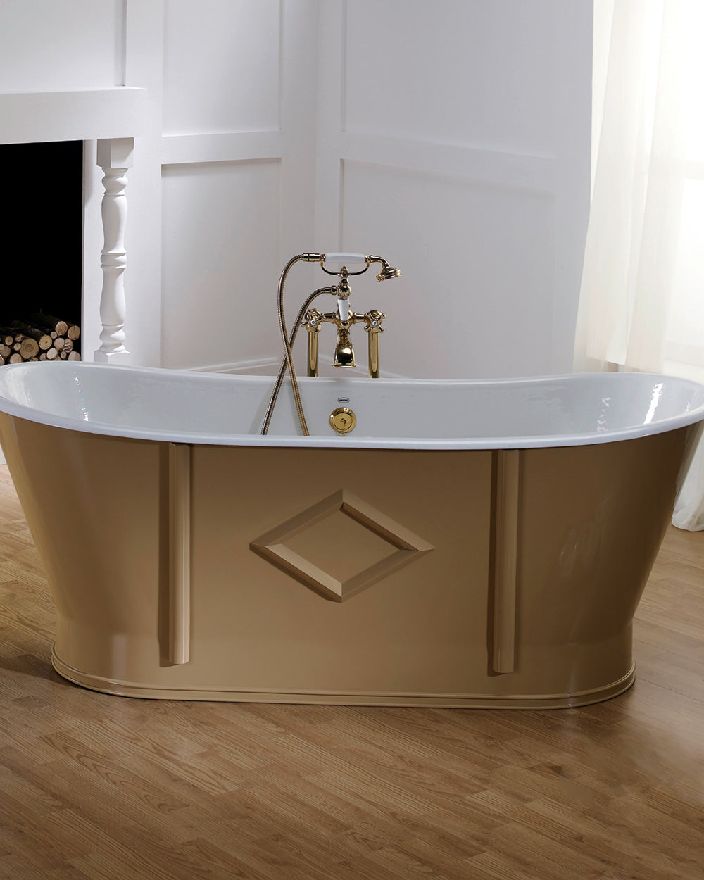 Chateau Cast Iron Bathtub 170cm - Freestanding Soaking Tub for Luxury Bathroom & Spa Relaxation at Home