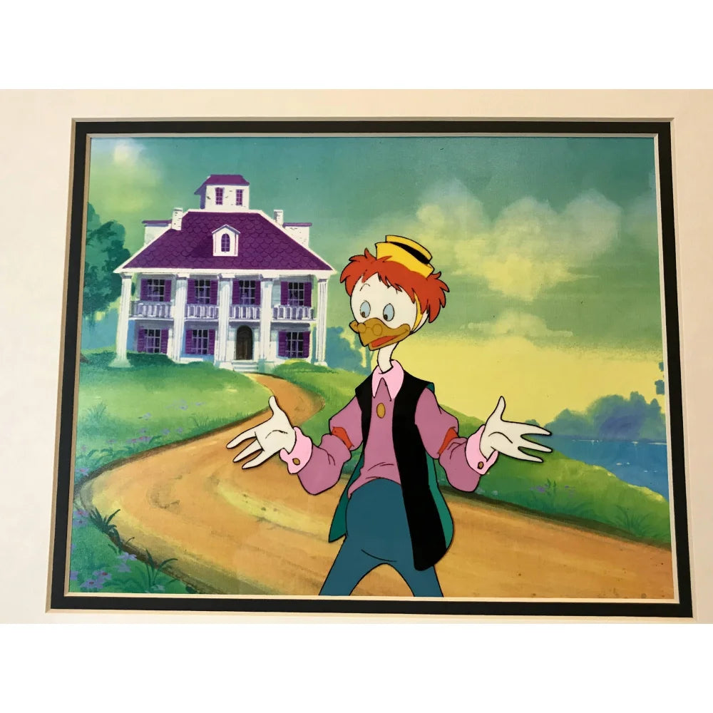 Original Ducktales Disney 90s TV Show Production Sketch Drawing & Cell with COA 1/1 - Rare Collectible for Disney Fans, Animation Art Lovers & 90s Nostalgia - Perfect for Home Decor, Gift Giving & Memorabilia Display