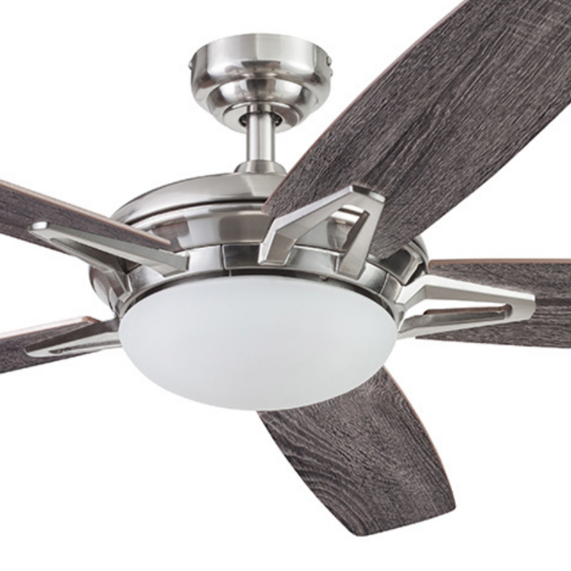 52 Inch Clancy Brushed Nickel Ceiling Fan with Remote Control - Perfect for Living Room, Bedroom, and Office Cooling & Air Circulation