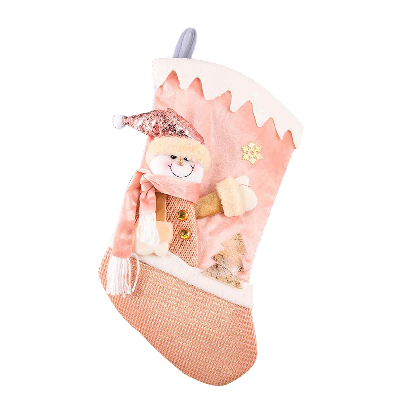 Festive Christmas Socks with Tree Decorations - Pink Holiday Socks & Ornaments Set - Perfect for Stocking Stuffers, Gift Exchanges & Christmas Party Favors
