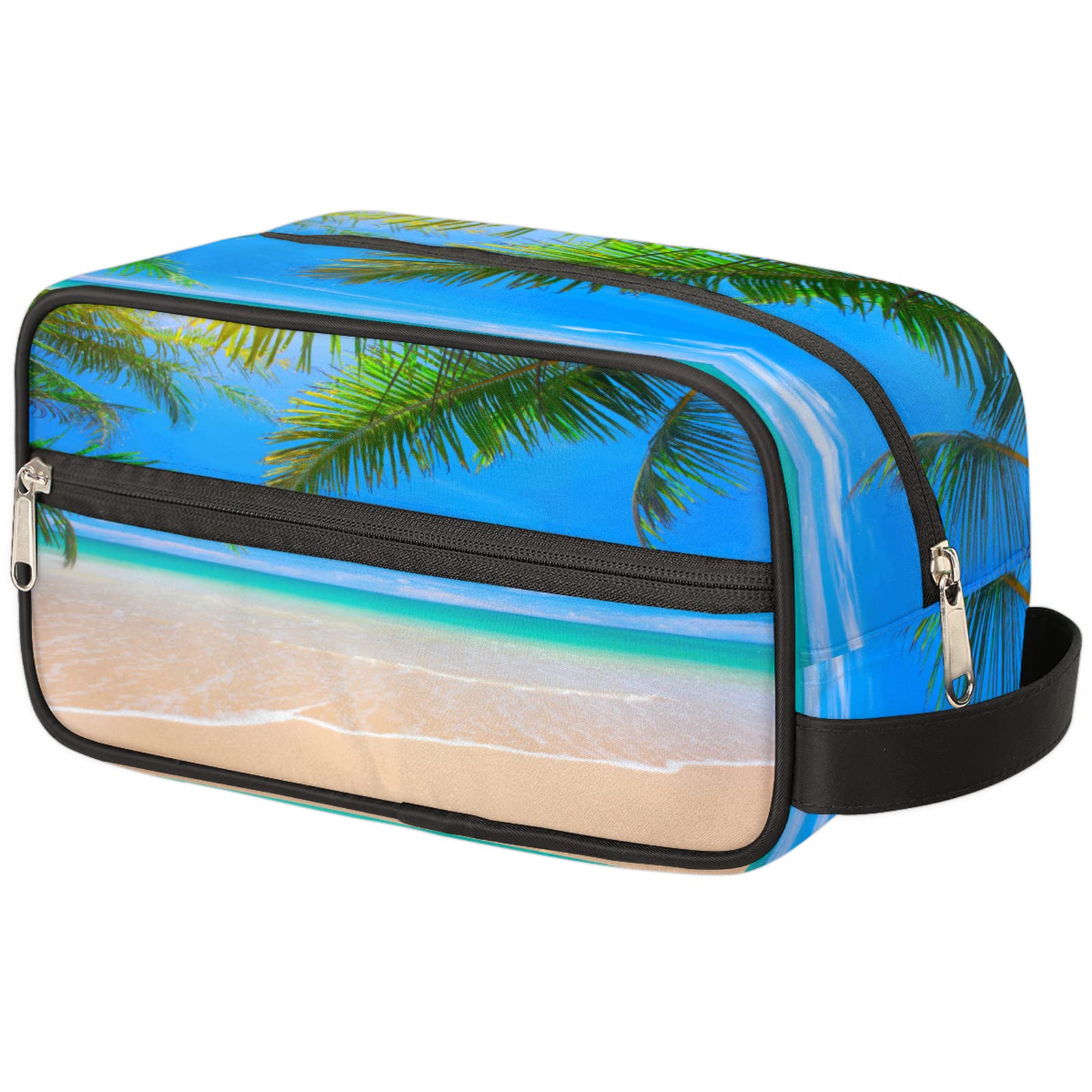 Hawaii Beach Toiletry Bag - Travel Cosmetic Organizer for Women & Men - Summer Vacation Essentials