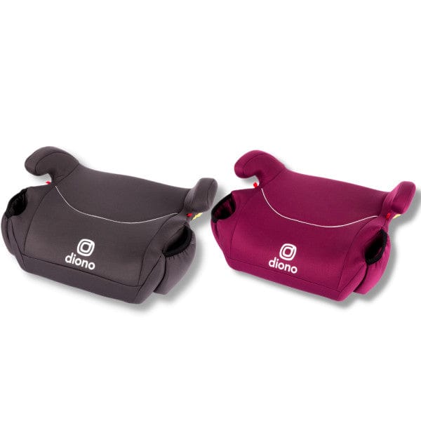 Diono Solana Backless Booster Car Seat (2 Pack) - Lightweight & Portable for Kids 3-12 Years - Perfect for Travel, School, and Carpooling