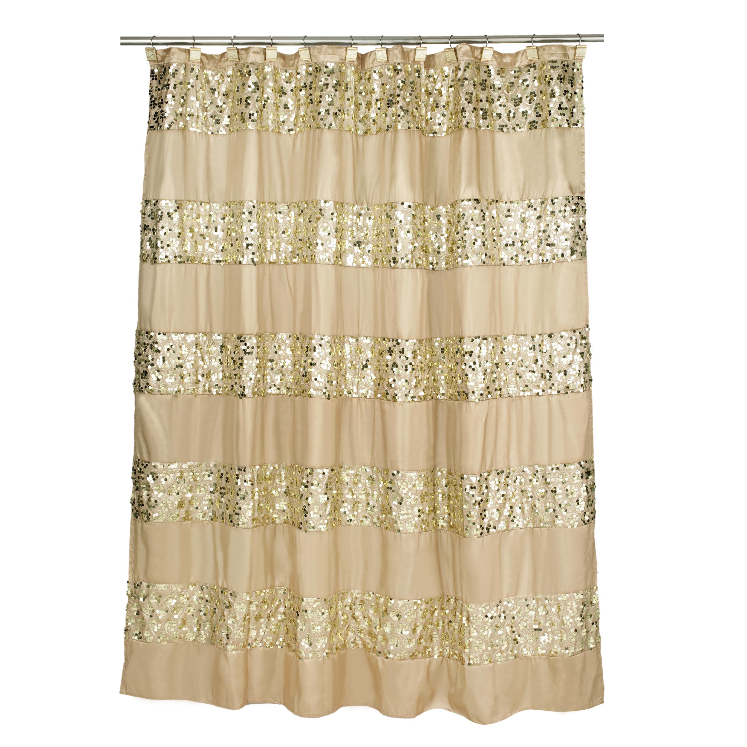 Popular Champagne Sinatra Bath & Shower Curtain - Elegant Vinyl Fabric for Bathroom Decor, Waterproof & Mold Resistant (Perfect for Vintage Style Bathrooms & Gift Ideas)