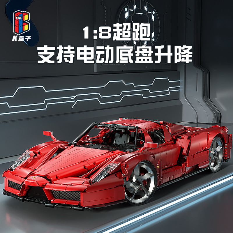 4301PCS Kbox 10523 Ferrari Enzo Car Building Blocks Set - Premium Collectible Model Kit for Adults & Kids - Perfect for Display, Gifts, and DIY Projects
