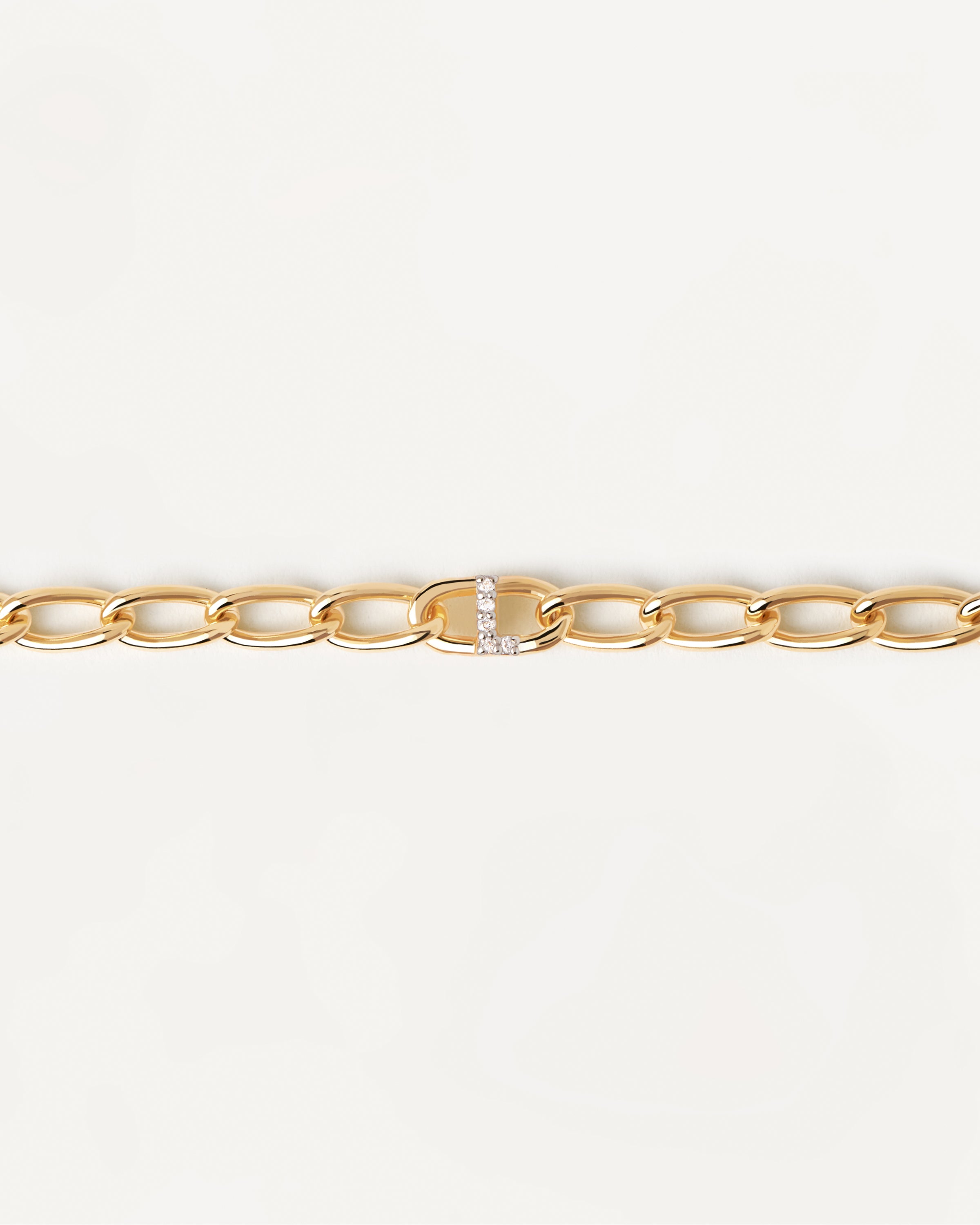 Letter L Chain Bracelet for Women - Gold & Silver Initial Necklace - Personalized Name Jewelry Gift for Her - Birthday, Anniversary, Valentine's Day