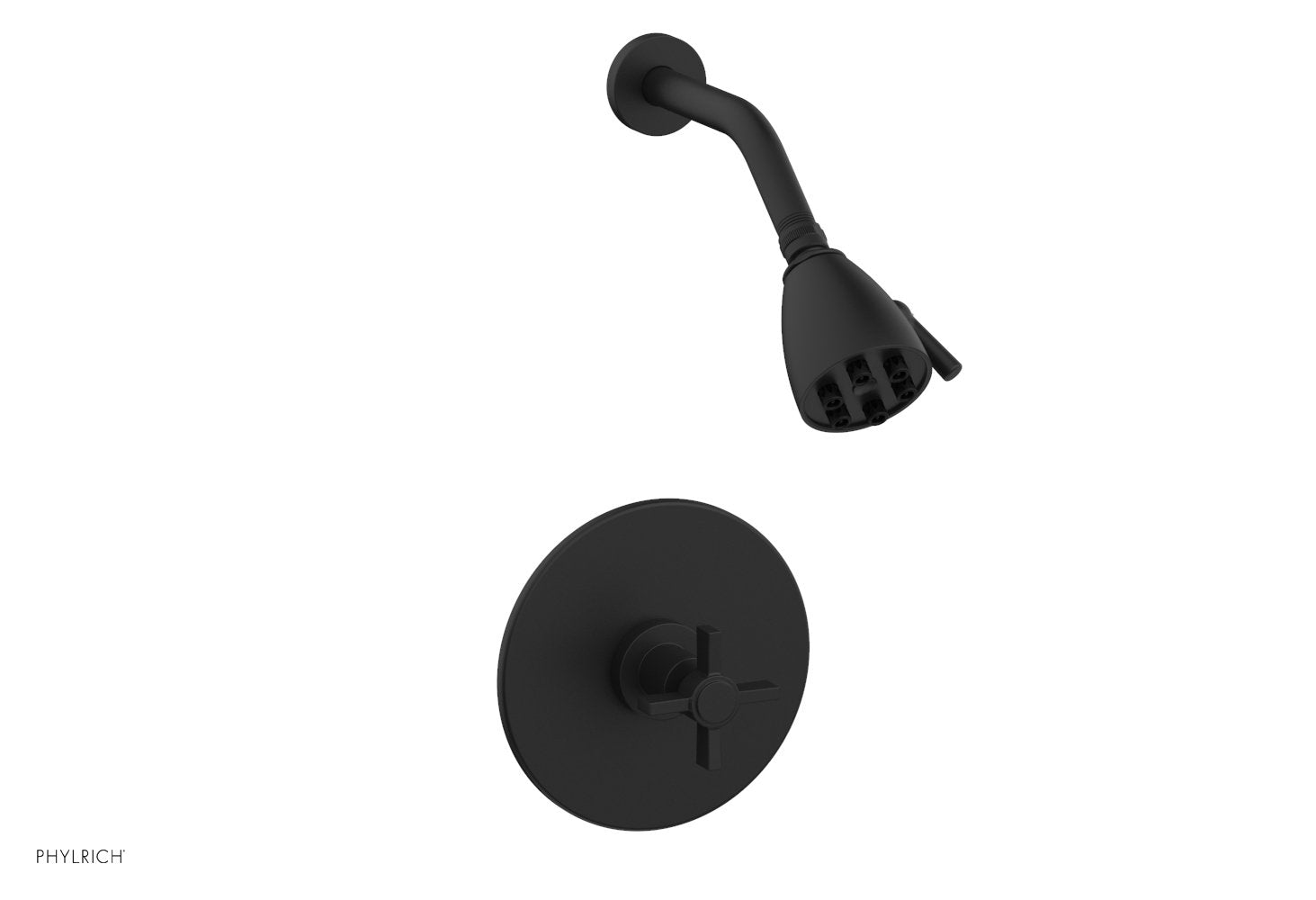 BASIC Pressure Balance Shower Set with Blade Cross Handle DPB3137 - Perfect for Modern Bathrooms & Spa-Like Shower Experience