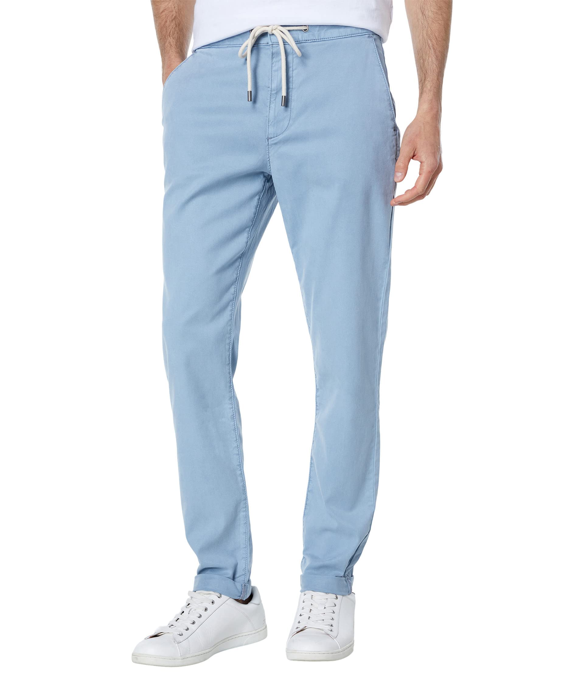 PAIGE Men's Fraser Brushed Twill Pants - Comfortable Stretch Fit Casual & Work Trousers for Everyday Wear