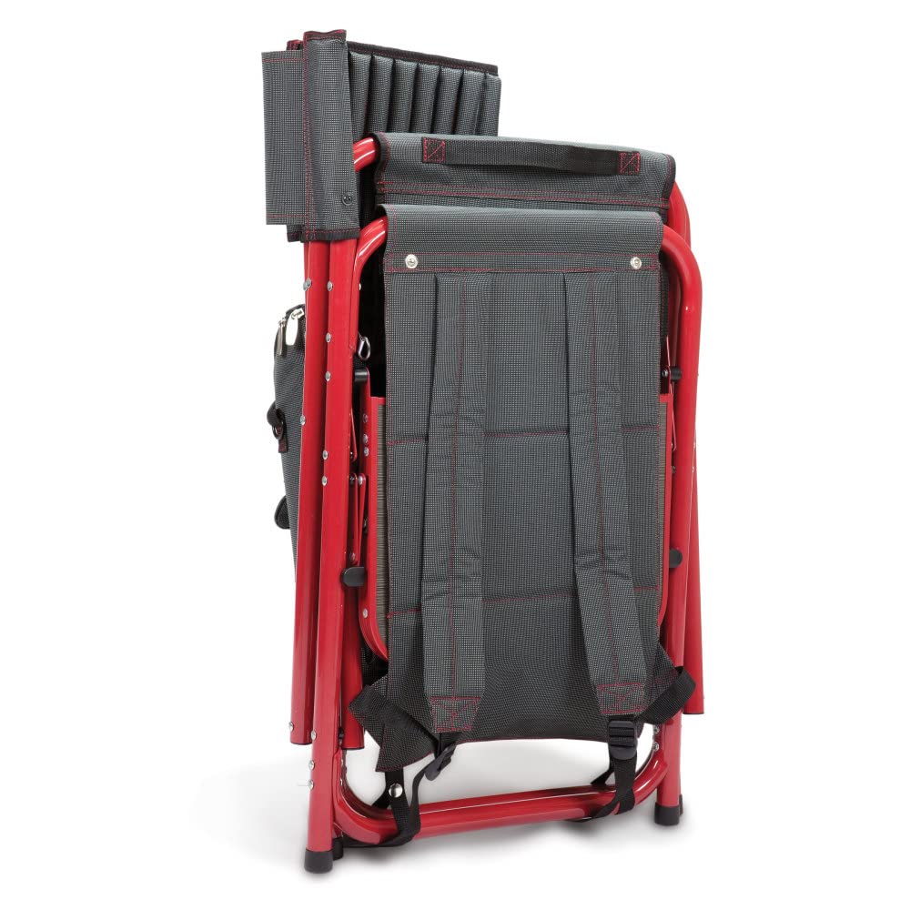 PICNIC TIME NCAA Maryland Terrapins Fusion Camping Chair with Side Table & Soft Cooler - Portable Outdoor Folding Chair for Beach, Lawn, Tailgating, and Backyard Relaxation - Heavy Duty Camping Chairs for Adults