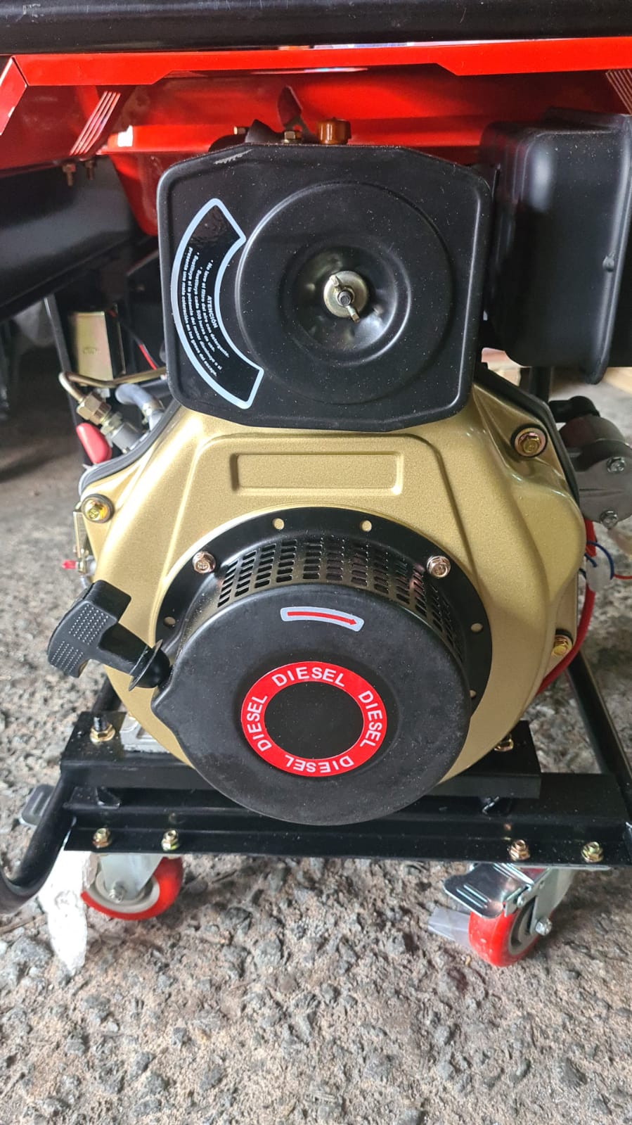 Aiko Denko KDE3300E 2.8KVA 230V 50Hz Portable Diesel Generator Without Battery - Backup Power for Home, Camping & Emergency Use