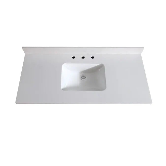 49-inch Super White Quartz Countertop - Premium Tier 2 Upgrade for Kitchen & Bathroom Renovations | Durable & Stylish Surface for Modern Homes