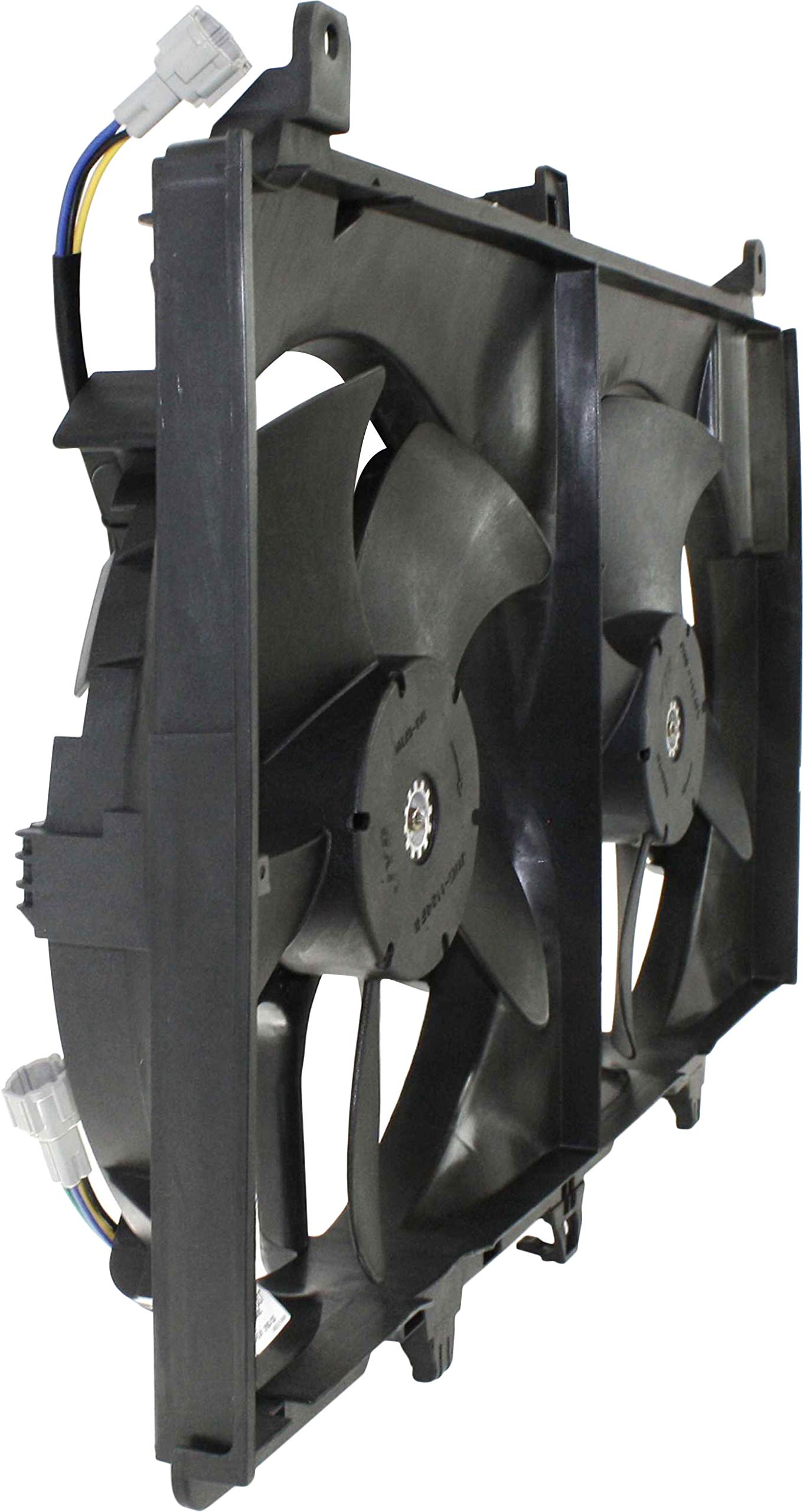 Go-Parts - High Performance Radiator Fan Assembly Compatible with Nissan 350Z (2003-2006) & Infiniti G35 Coupe/Sedan (2003-2005) - Direct Replacement Dual Cooling Fan - Perfect for Summer Driving and Overheating Prevention