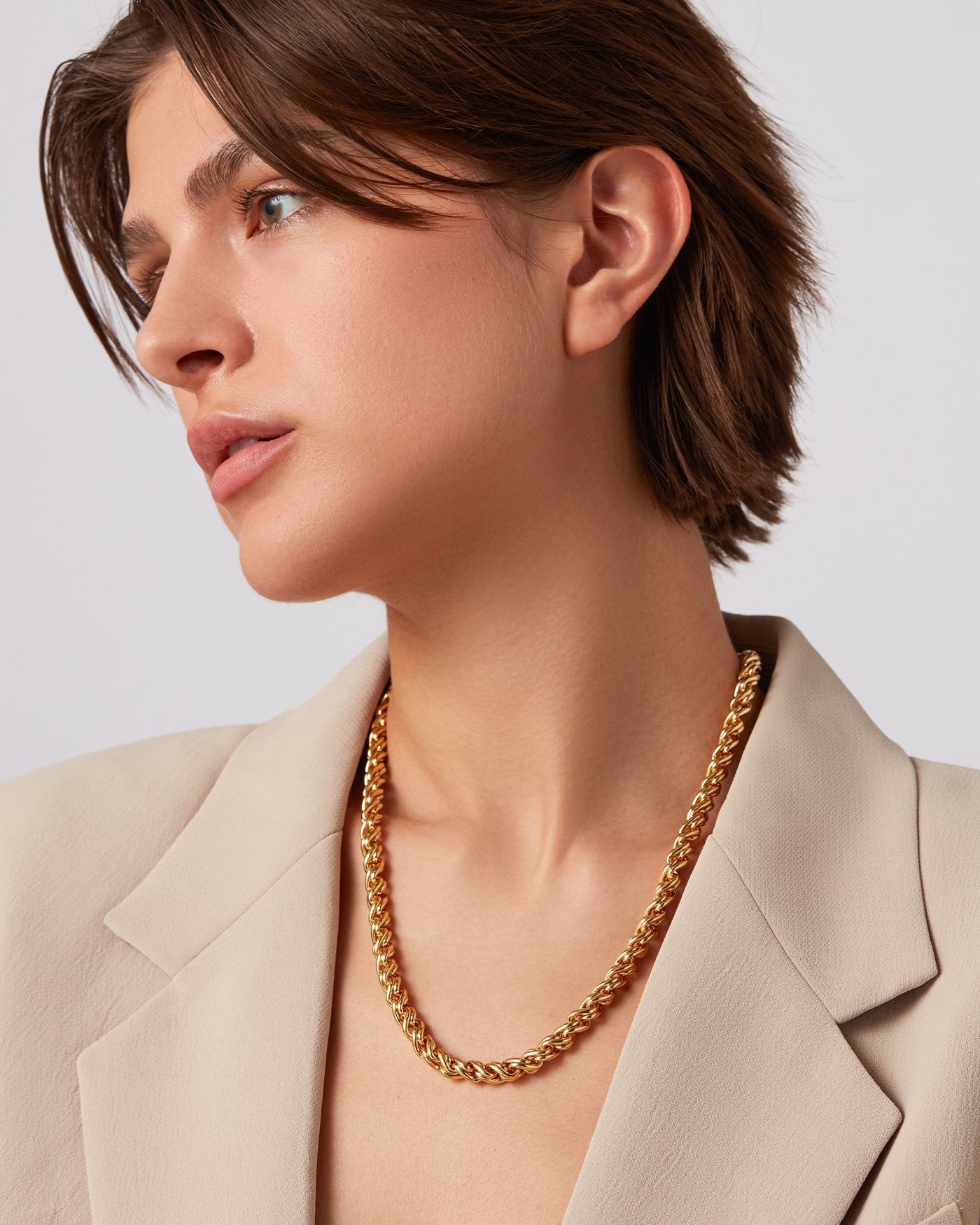 Rizzo Gold Necklace for Women - Elegant Layering Jewelry for Everyday Wear & Special Occasions