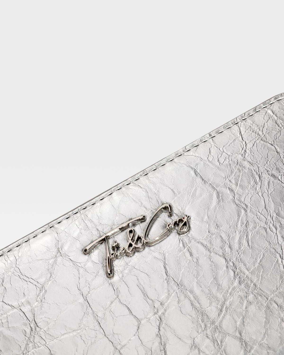 Silver Clutch Wallet for Women - Slim RFID Blocking Credit Card Holder - Perfect for Parties, Travel & Everyday Use