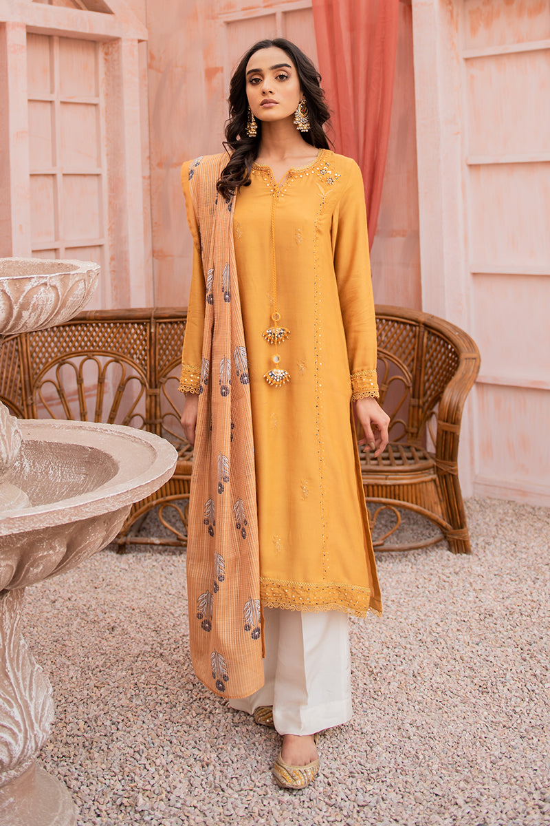 IRSIA 2PC Women's Ethnic Outfit Set (Shirt & Dupatta) - Traditional Indian Kurti & Scarf for Festivals, Weddings & Special Occasions