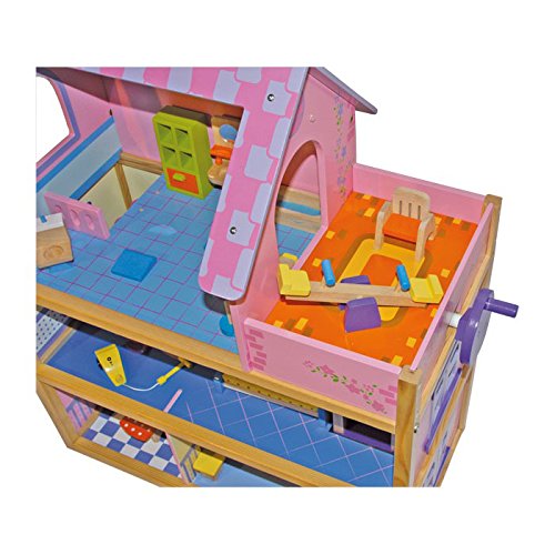 Legler Pink Classic Dollhouse for Kids Playtime