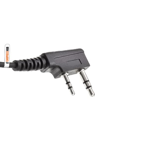 Mitex Radio Covert Acoustic Tube Earpiece Headset with Custom Earmolds - Discreet Communication for Security, Surveillance & Law Enforcement Professionals