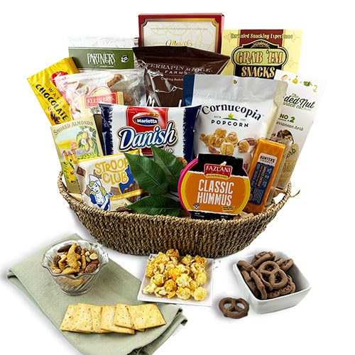 Gourmet Gift Basket - Premium Snack Box with Assorted Delicious Treats | Perfect for Holidays, Corporate Gifts & Special Occasions